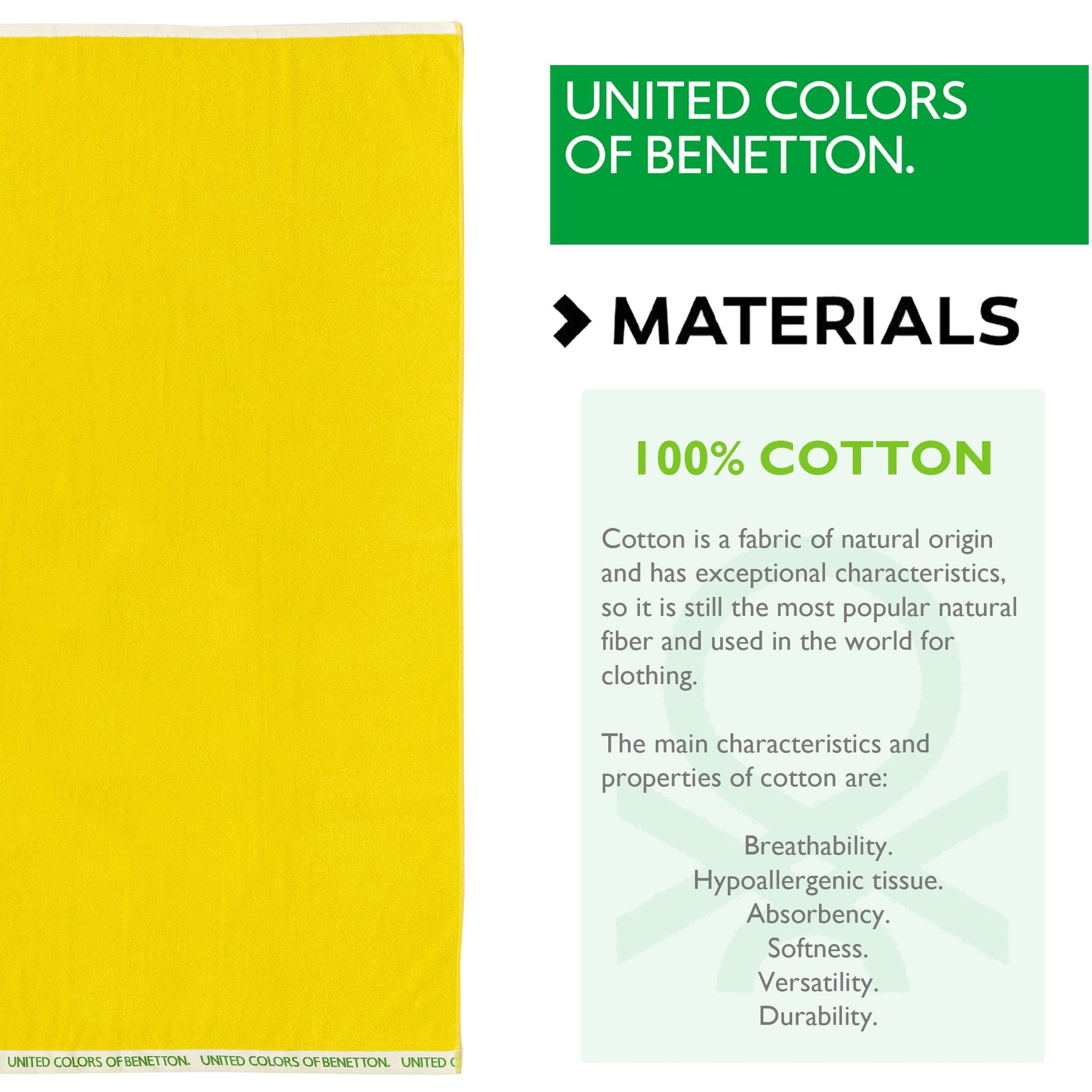 Toalla De Playa 90x160cm 380gsm 100% Algodón Velour Amarillo Rainbow