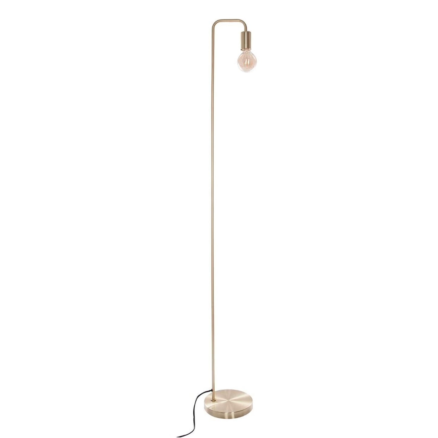 Wellhome Lámpara De Pie Metal Dorado H.150cm_0