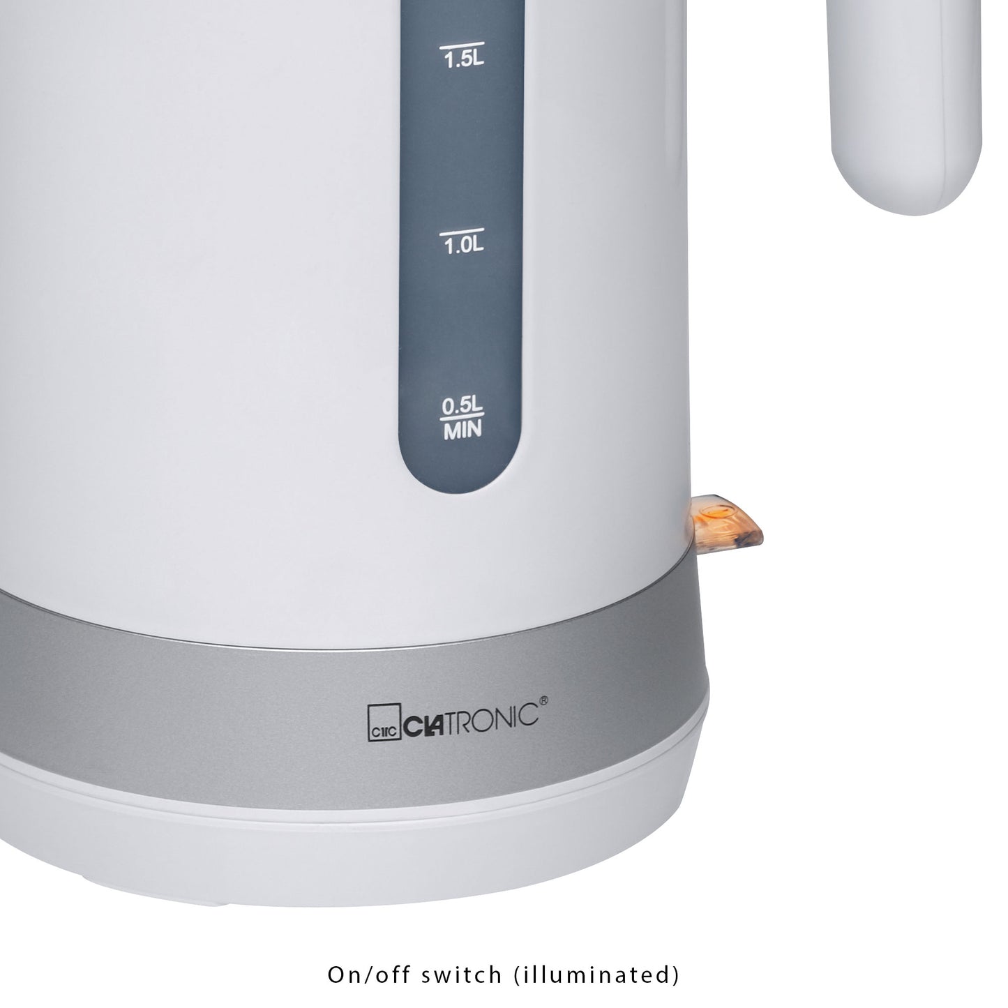 Hervidor Agua Eléctrico, 1,8 L, Sin Bpa, Resistencia Oculta, Inalámbrico, Apagado Automático Clatronic Wk 3452, 2200w_3