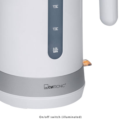 Hervidor Agua Eléctrico, 1,8 L, Sin Bpa, Resistencia Oculta, Inalámbrico, Apagado Automático Clatronic Wk 3452, 2200w_3