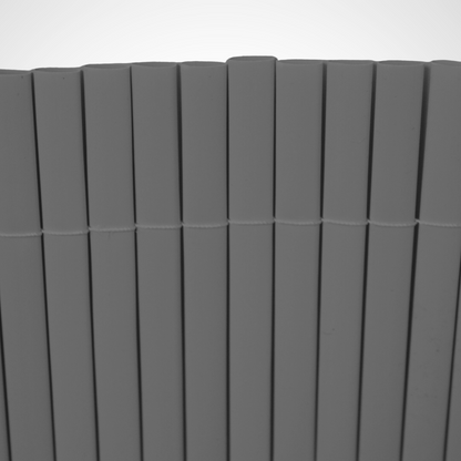 Cañizo Pvc Doble Cara| 1,5x3 M| Color Gris| Lamas 11 Mm| Composición 100% Pvc| Bridas Sujeción Incluidas_3