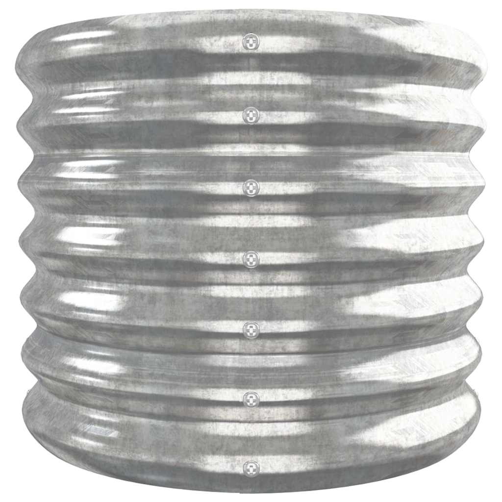 Jardinera Arriate Acero Galvanizado Plata 332x40x36 Cm_3