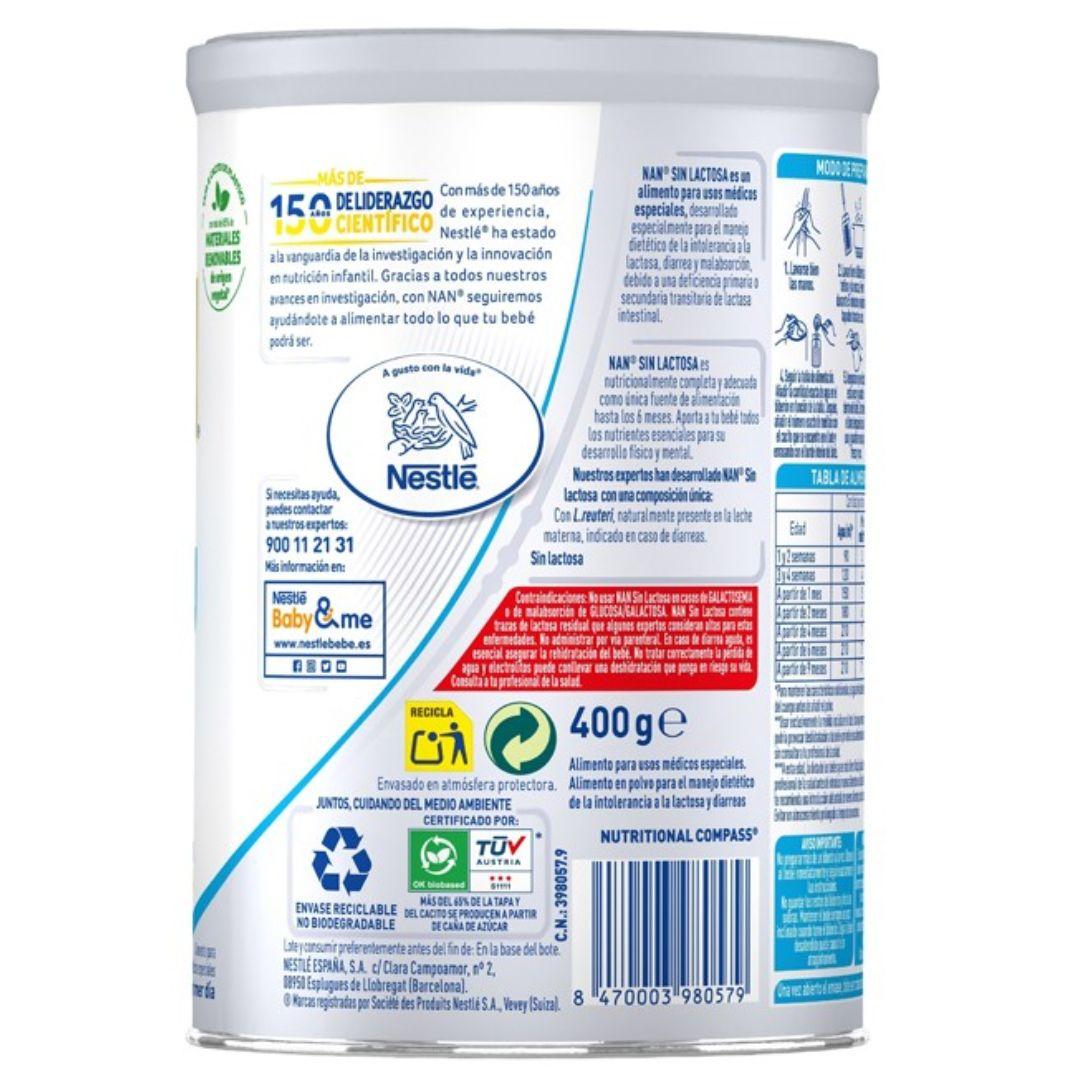 Nan Expertpro Sem Lactose dos 0 aos 12 meses Nestlé 400 g