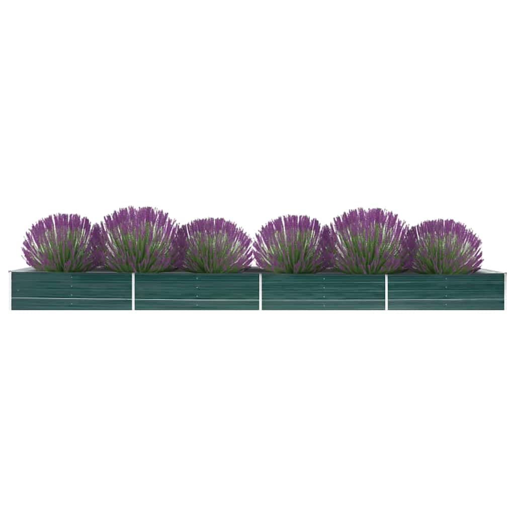 Arriate De Acero Galvanizado Verde 600x80x45 Cm_1