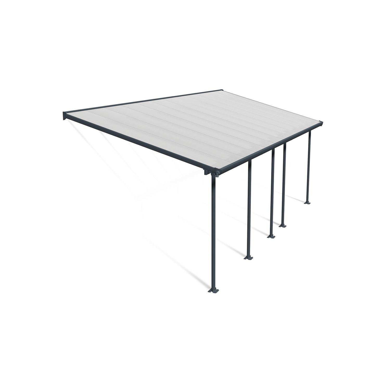 Pérgola anexa Feria 300x730 cm cinzento 