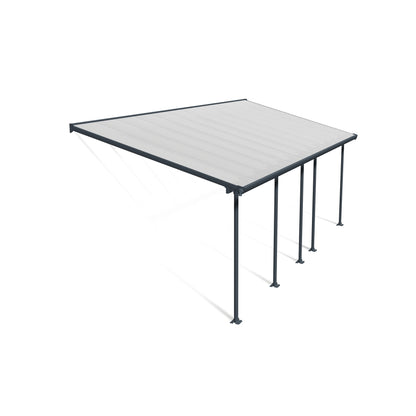 Pérgola anexa Feria 300x730 cm cinzento 