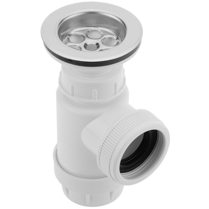 Mini Sifón De Botella Extensible Con Válvula De 70mm Con Cadena Y Tapón. Tuerca De Plástico De 11/2_4