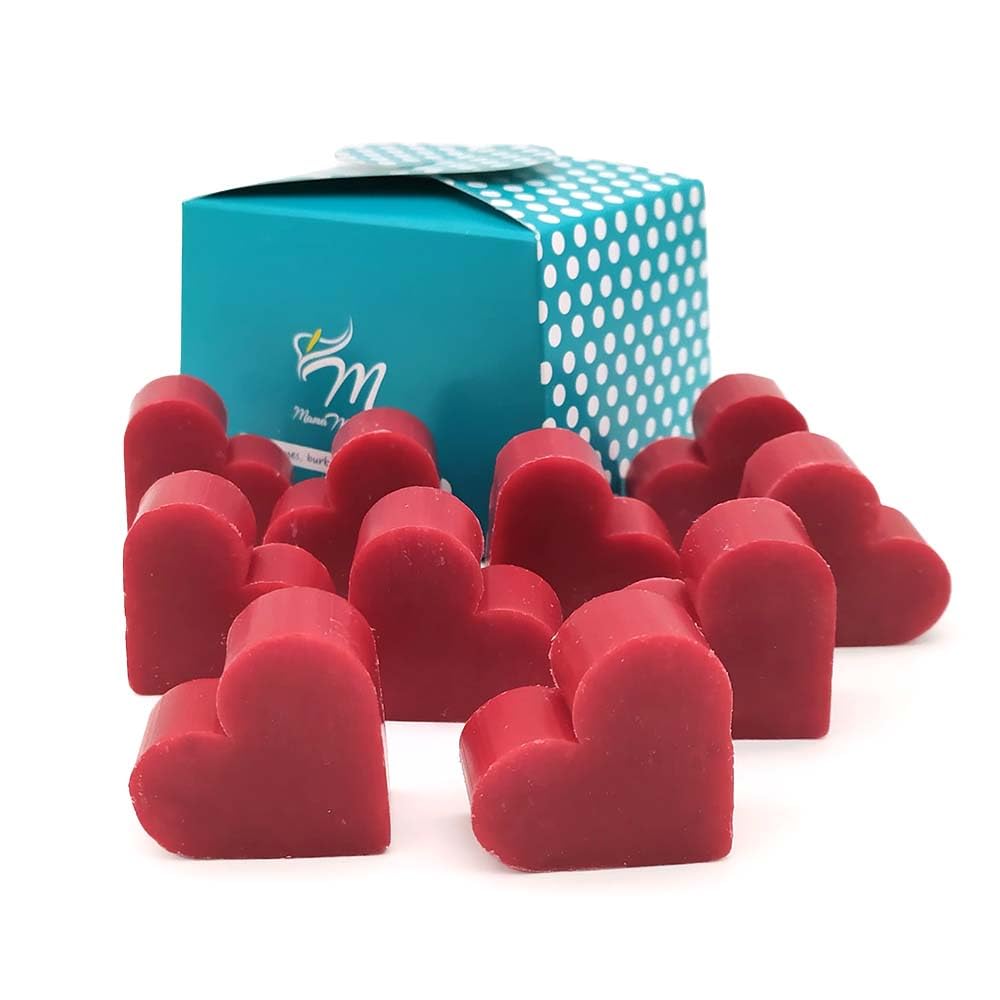 100 Jabones Aromáticos Con Forma De Corazón - Detalle Para Invitados De Eventos - Jabón Glicerina Con Aroma A Frambuesa_3