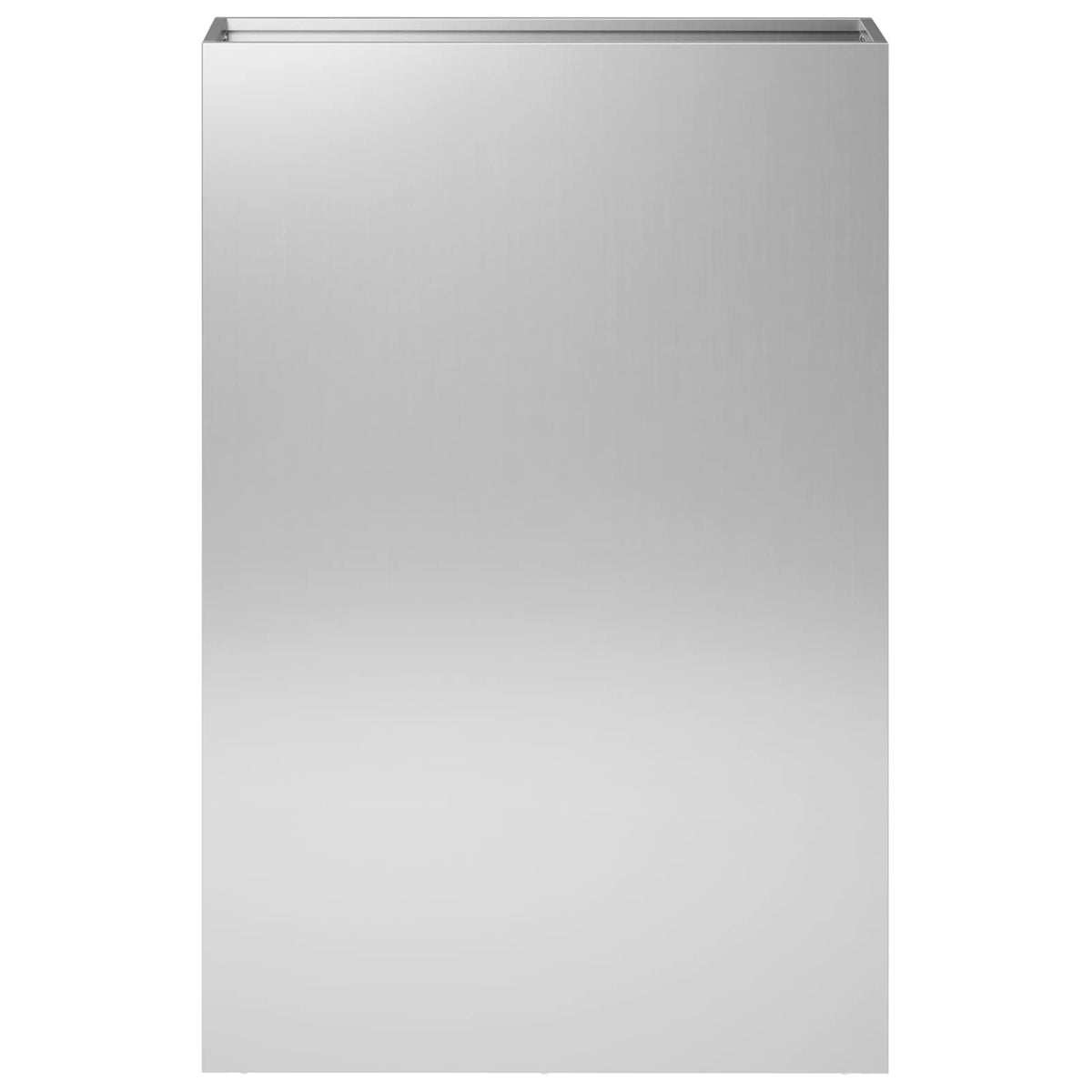 Macetero De Jardín Plateado 50 X 20 X 75 Cm Acero Galvanizado_2