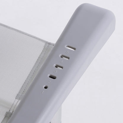 Silla Plegable Camping Antivuelco Y Multiposición Gris C/cojín Aktive_5