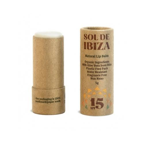 Bálsamo labial sem plástico FPS 15 Sol de Ibiza 5g
