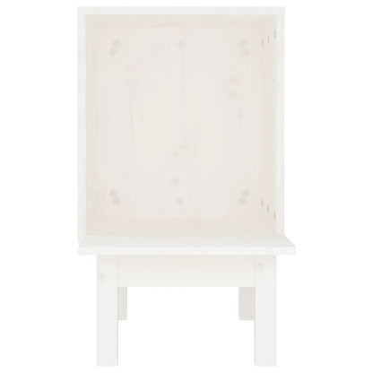 Casa Para Gatos De Madera Maciza De Pino Blanco 60x36x60 Cm_3