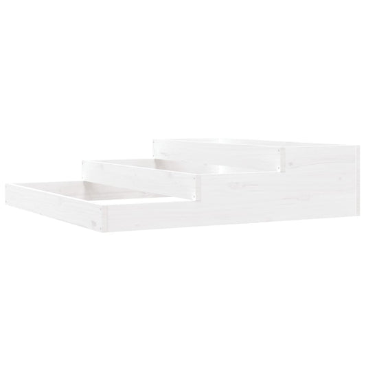 Jardinera Madera Maciza De Pino Blanco 107x107x27 Cm_0