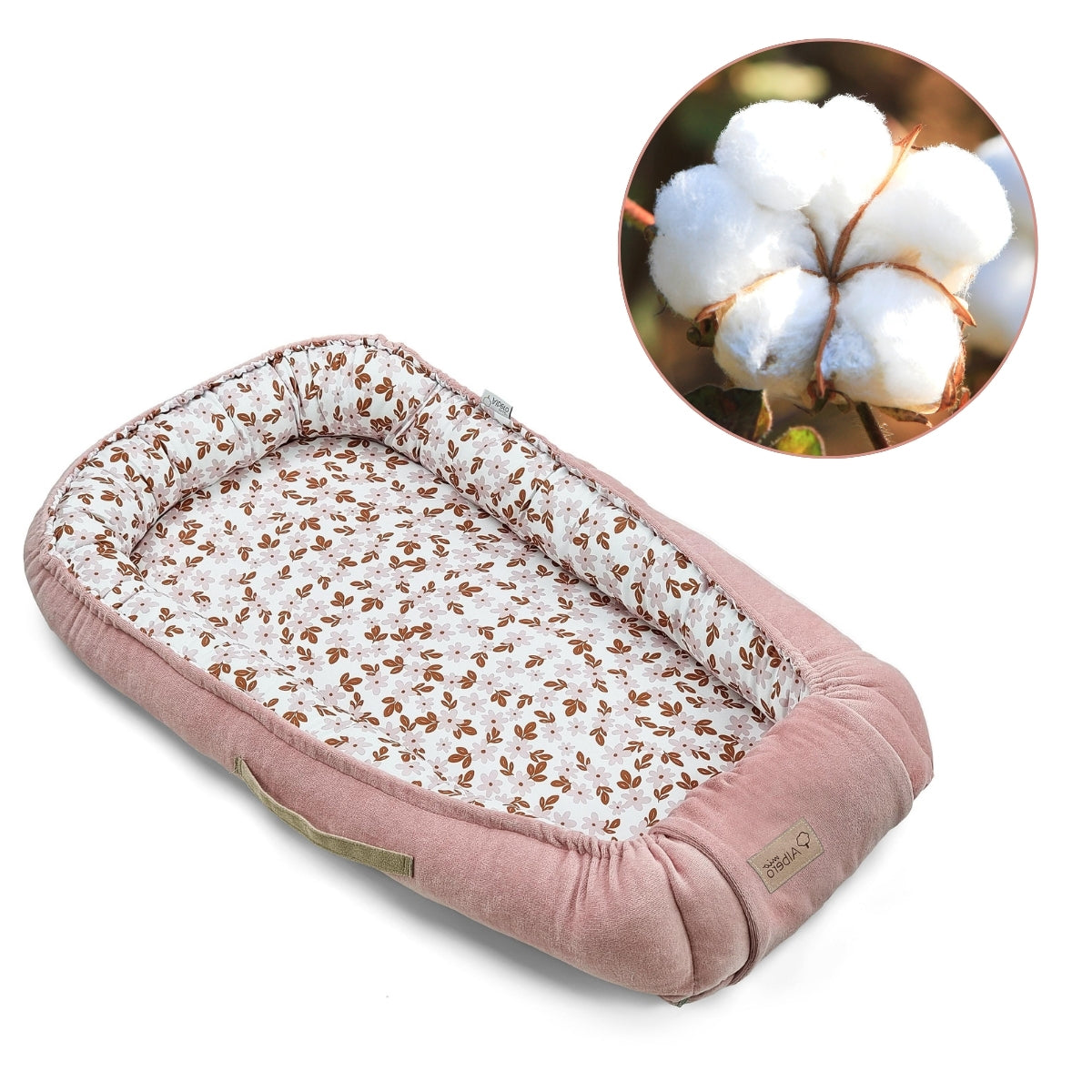 Cuna Nido Colecho Bebé Retro Flower_2