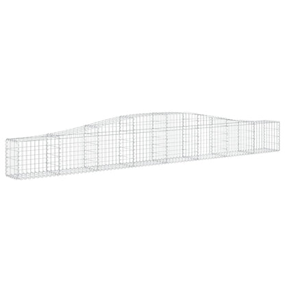 Cestas De Gaviones 4 Uds Forma De Arco Hierro 400x30x40/60 Cm_2