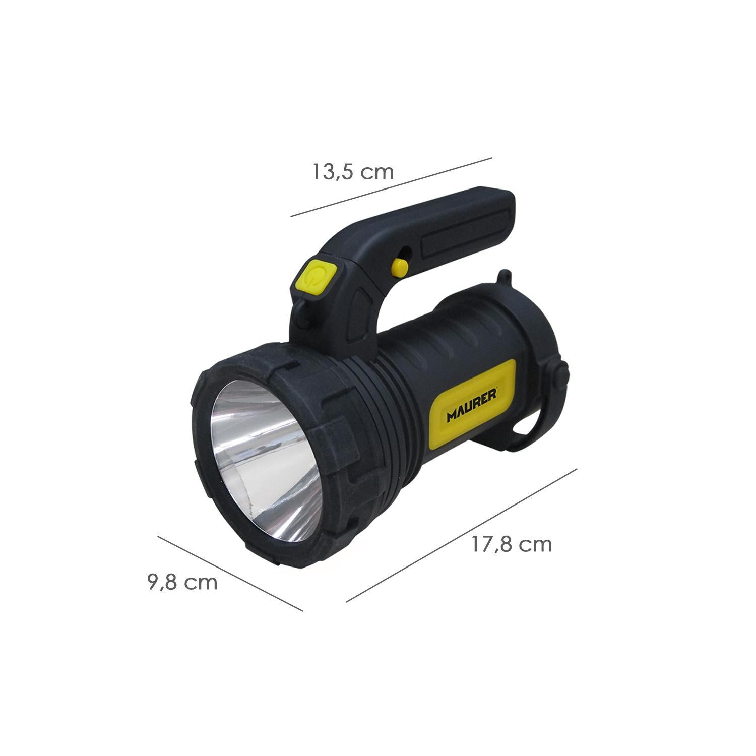 Linterna Led De Mano Multifunción Con Asa A Pilas (3 Aa) 200 Lumenes 3 Posiciones_1