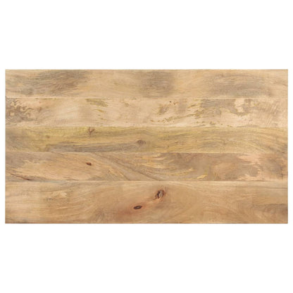 Mesa De Centro De Madera Maciza De Mango 110x60x35 Cm_1