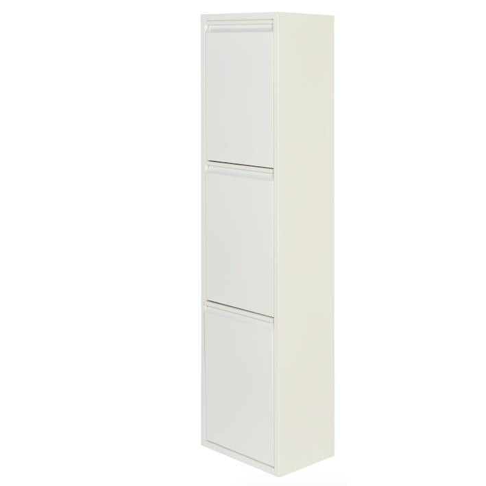 Armário de reciclagem metálico PAT 3 Branco