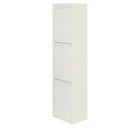 Armário de reciclagem metálico PAT 3 Branco