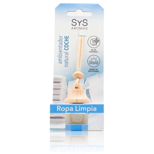 Ambientador Coche Ropa Limpia SYS Aromas Style 7 ml | Aroma Fresco y Limpio | Frescor Duradero | Sensación Hogar_0