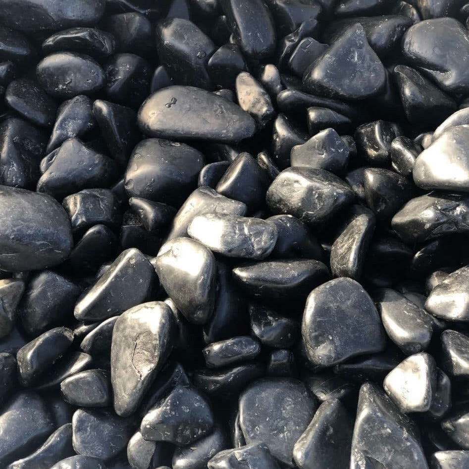 Canto Rodado Negro Pulido / Big Bag 1.000 Kg. / 40-60 Mm_0