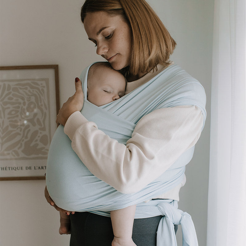 Fular Elástico Portabebé Bambú, Boba Wrap Serenity. Light Blue_1
