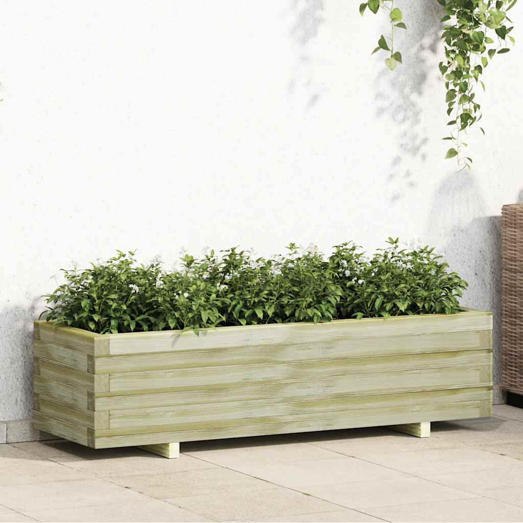 Arriate Rectangular Madera 120x40x30 Cm_0