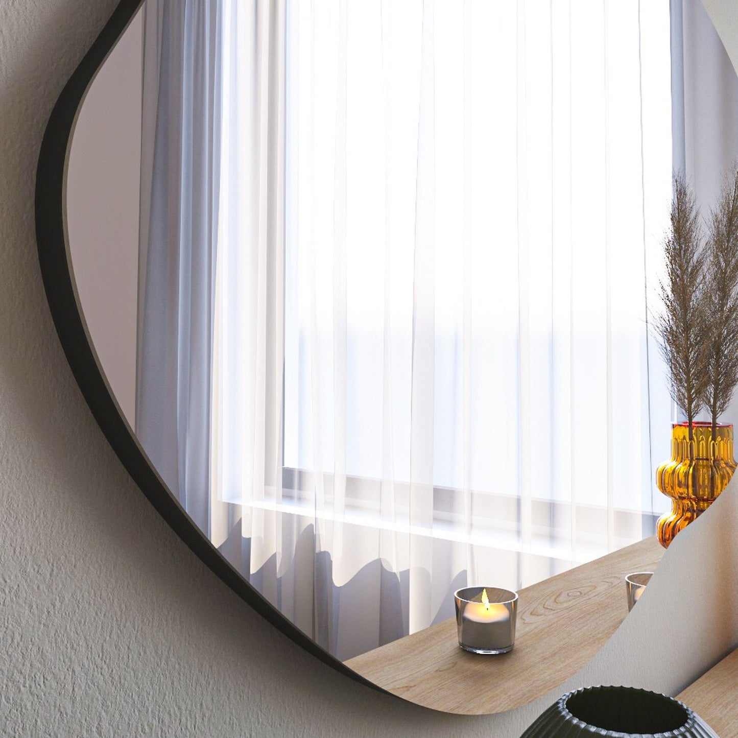 Espejo Decorativo De Baño Forma De Nube_3