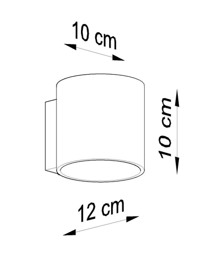 Aplique De Pared Orbis 1 Blanco, G9_5