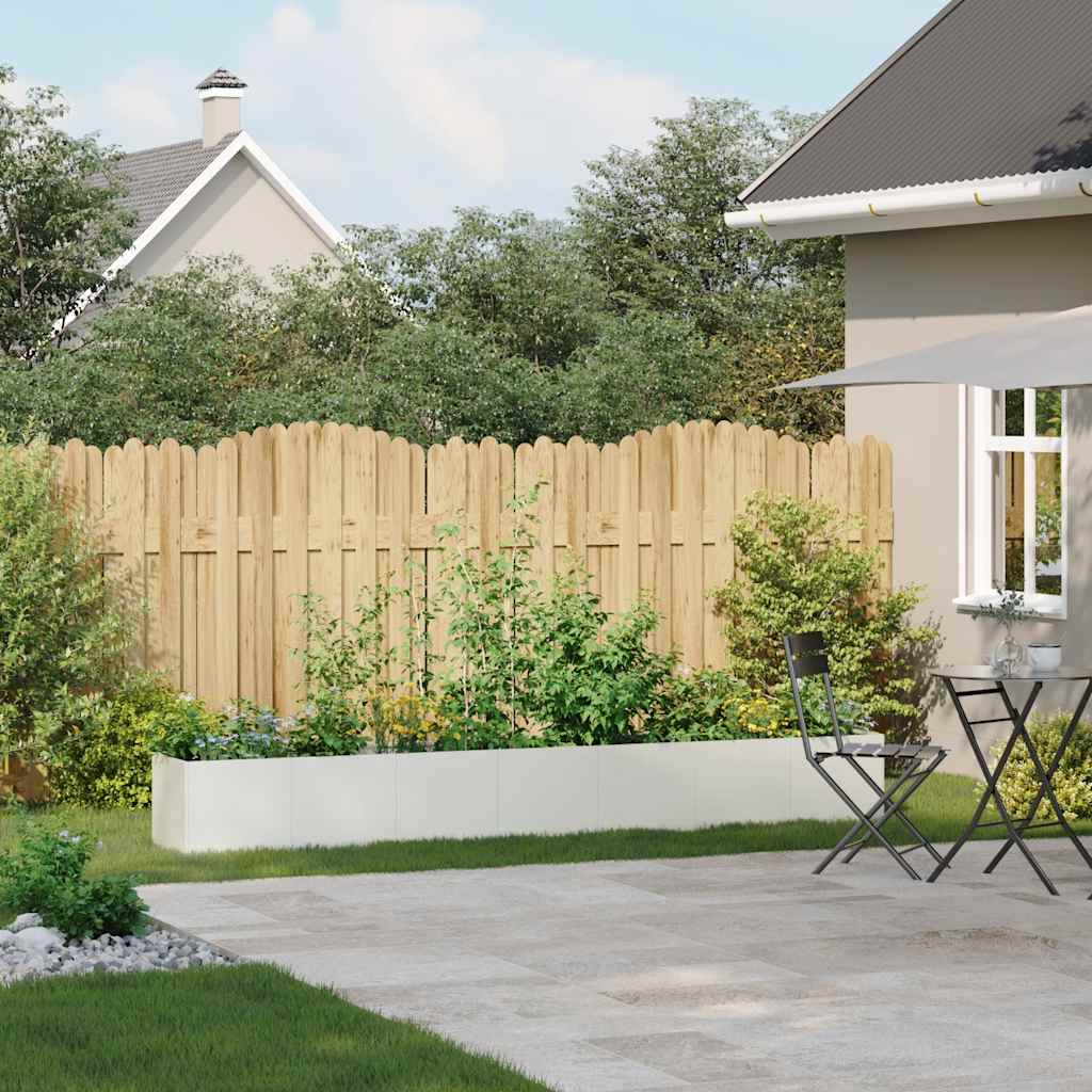 Jardinera De Acero Laminado En Frío Blanco 280x40x40 Cm_2