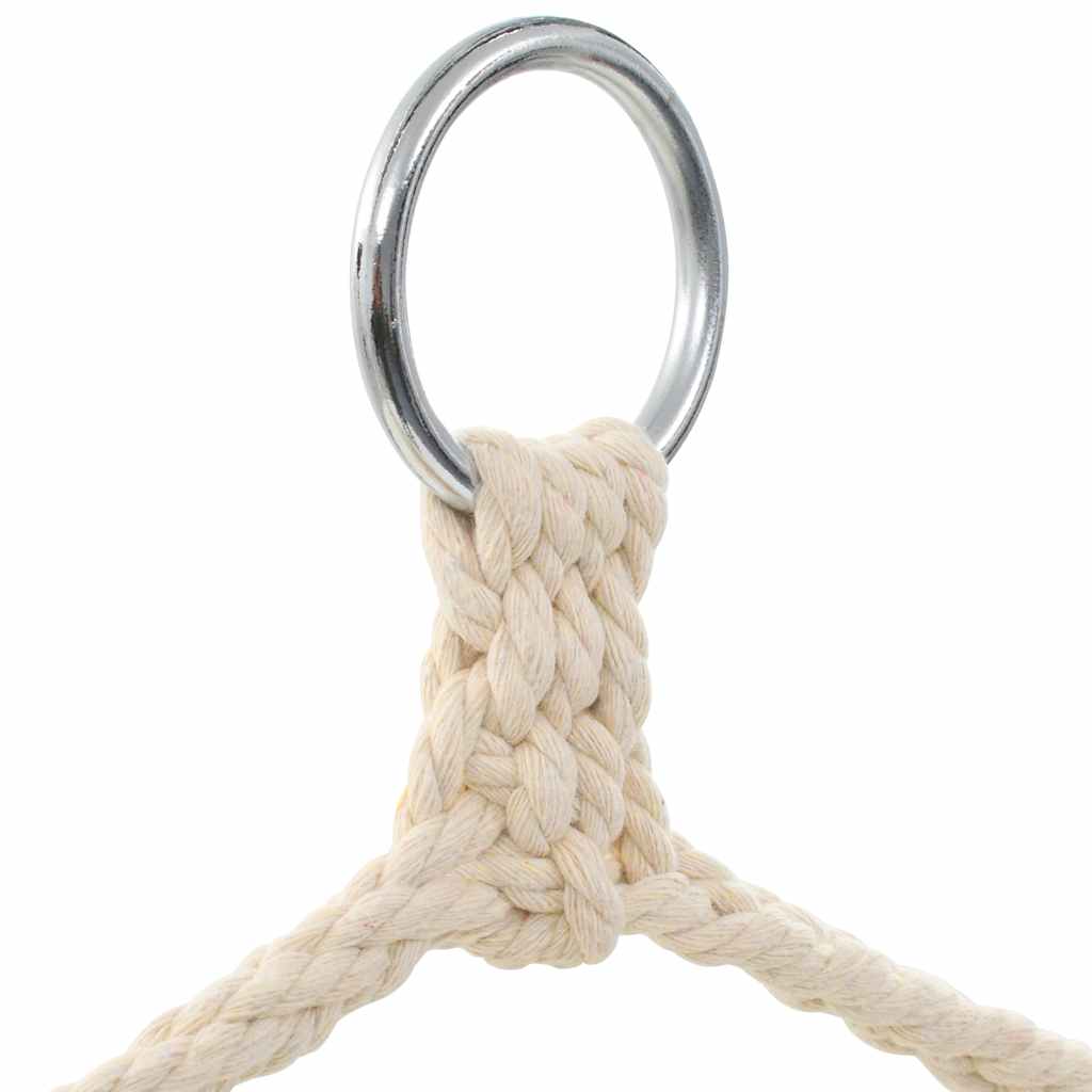Columpio/hamaca Grande De Tela Blanco Crema_3