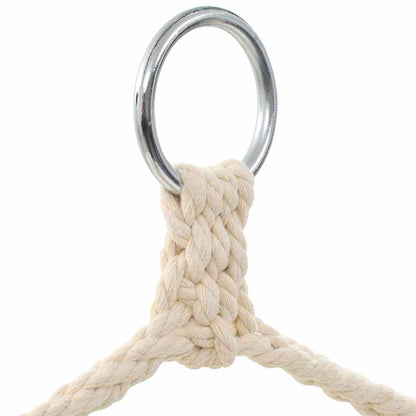 Columpio/hamaca Grande De Tela Blanco Crema_3