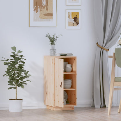 Aparador De Madera Maciza De Pino 34x40x75 Cm / Vetonek_5