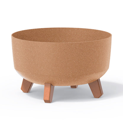 Macetero Color Ocre,sin Depósito , Colección Gracia De 28,5 X 28,5 X 17,7 Cm, Capacidad De 6,8 L.