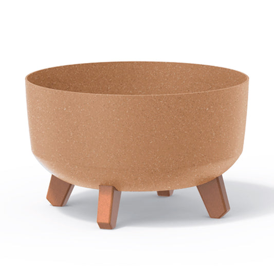 Macetero Color Ocre,sin Depósito , Colección Gracia De 28,5 X 28,5 X 17,7 Cm, Capacidad De 6,8 L.