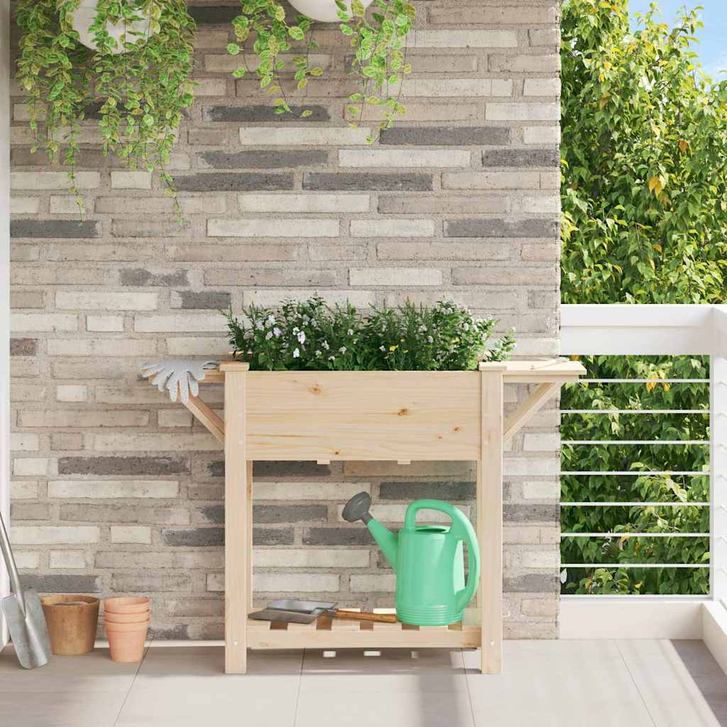 Macetero De Jardín Beige 111 X 37 X 76,5 Cm_1