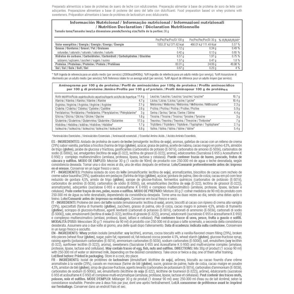 Isolate 90 Cfm - 500 G - Black Cookies - Aumenta La Masa Muscular - Masmusculo_4