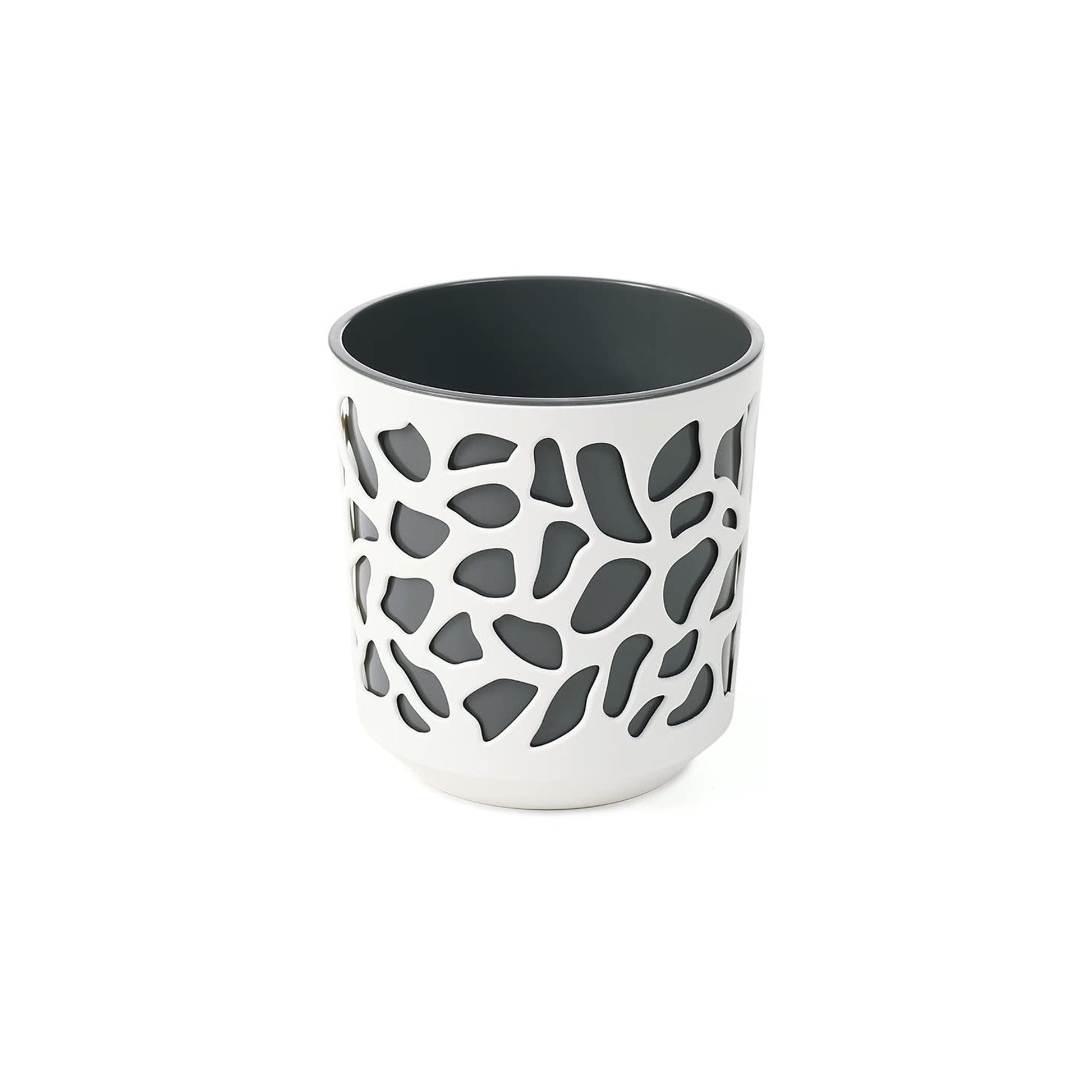 Maceta Duet 250 Crema Y Antracita_0