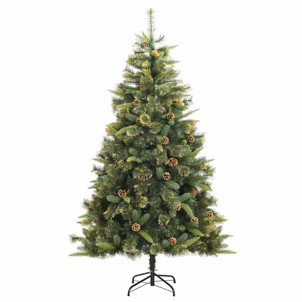 Vidaxl Árbol De Navidad Artificial Con Bisagras 300 Led Y Bolas 180 Cm_4