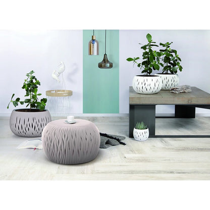 Prosperplast Bowl Sandy De Plástico Con Depósito En Color Antracita, 30 (alto) X 47,8 (ancho) X 47,8 (profundo) Cms_3
