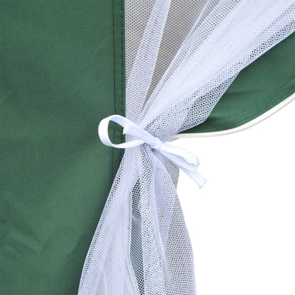 Outsunny Carpa Jardín Cenador Hexágonal Pabellón Gazebo Con Mosquitera 3 Color_3