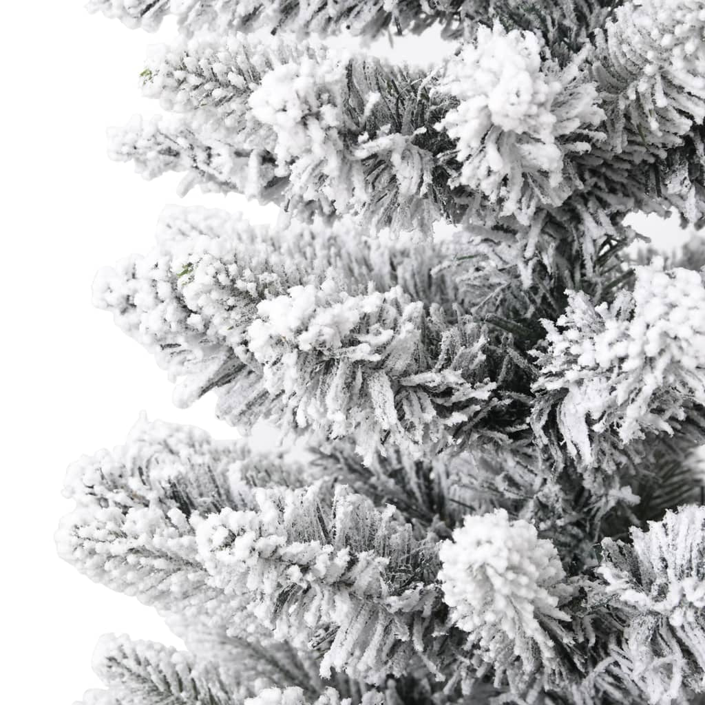 Vidaxl Árbol De Navidad Artificial Estrecho Con Nieve Pvc Y Pe 120 Cm_4