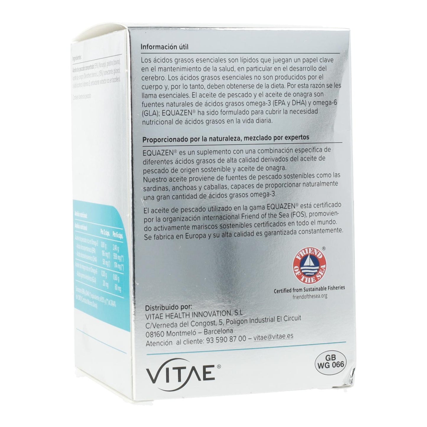 Equazen Vitae 180 cápsulas