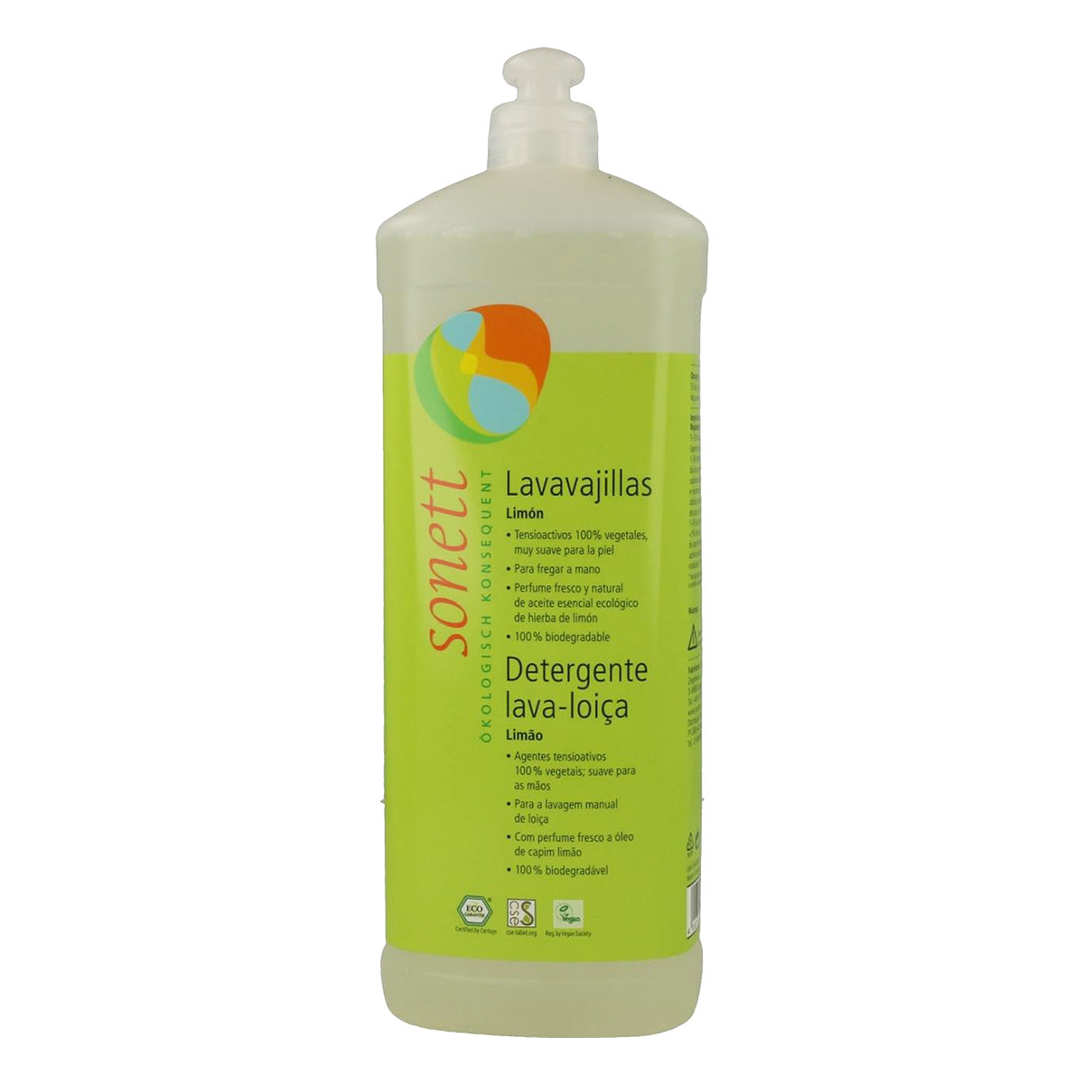 Lavavajillas líquido a mano limón Sonett 1 L