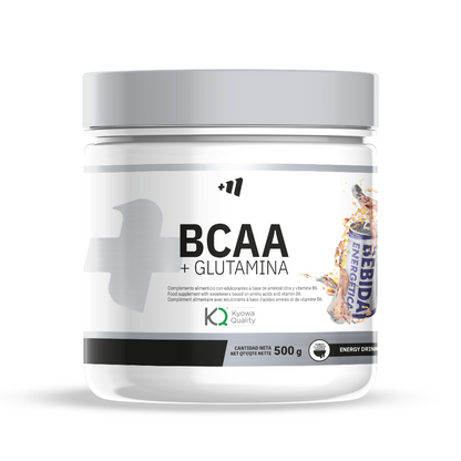 Bcaa + Glutamina Kyowa® - 500g - Bebida Energetica - Mejora La Resistencia - Masmusculo_0
