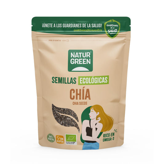 Sementes de Chia Biológicas NaturGreen 500 g