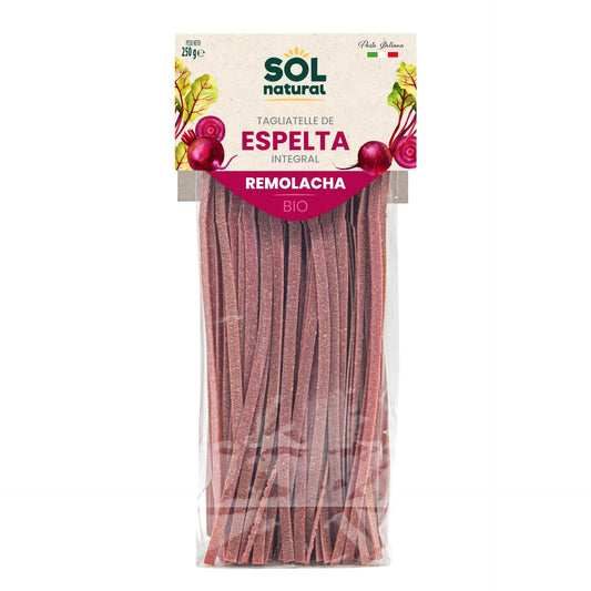Tagliatelle de Espelta Integral com Beterraba Biológica Sol Natural 250g