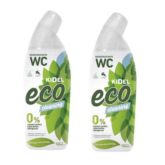 Embalagem de 2 Gel de Banho Desincrustante Kidel Mimidu ECO 750 ml 
