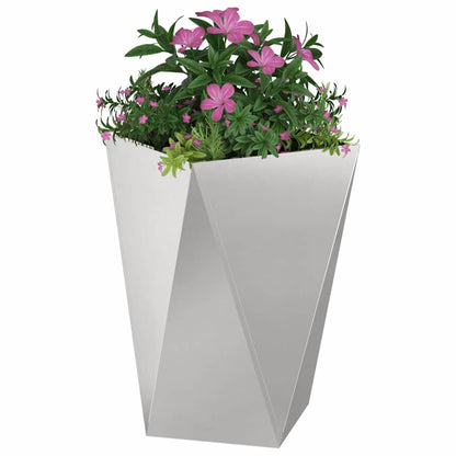 Jardinera Plateado 50 X 50 X 75 Cm Acero Inoxidable_2