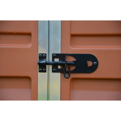 Telheiro de jardim com claraboia 154x185 cm âmbar 